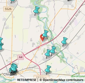 Mappa Via XX Settembre, 10030 Rondissone TO, Italia (6.939)