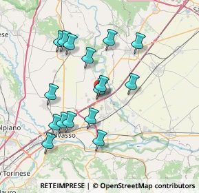 Mappa Via XX Settembre, 10030 Rondissone TO, Italia (7.10313)