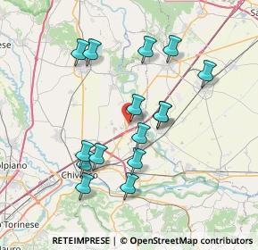 Mappa Via XX Settembre, 10030 Rondissone TO, Italia (6.974)