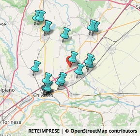 Mappa Via XX Settembre, 10030 Rondissone TO, Italia (7.185)