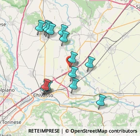 Mappa Via XX Settembre, 10030 Rondissone TO, Italia (6.92214)