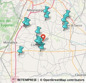 Mappa Via Cabasadonne, 35020 Terrassa Padovana PD, Italia (6.91857)
