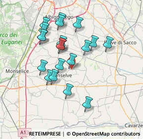 Mappa Via Cabasadonne, 35020 Terrassa Padovana PD, Italia (6.6935)