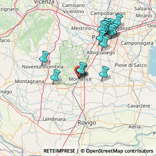 Mappa Via Valli, 35043 Monselice PD, Italia (16.46056)