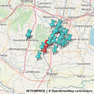 Mappa Via Valli, 35043 Monselice PD, Italia (10.282)