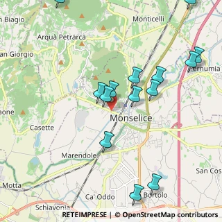 Mappa Via Valli, 35043 Monselice PD, Italia (2.29429)