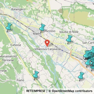 Mappa Via S. Massimo, 10070 Villanova Canavese TO, Italia (3.9395)