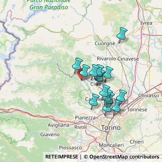 Mappa Via Dottor Milone, 10070 Cafasse TO, Italia (11.70533)