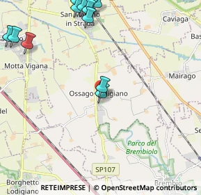 Mappa Via Aldo Moro, 26816 Ossago Lodigiano LO, Italia (3.2445)