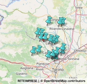 Mappa Strada Vecchia di Lanzo, 10070 Villanova Canavese TO, Italia (10.6825)