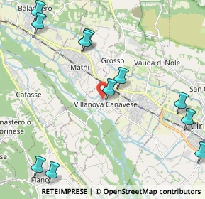 Mappa Strada Vecchia di Lanzo, 10070 Villanova Canavese TO, Italia (2.77273)