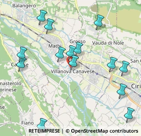 Mappa Strada Vecchia di Lanzo, 10070 Villanova Canavese TO, Italia (2.28286)