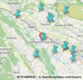 Mappa Strada Vecchia di Lanzo, 10070 Villanova Canavese TO, Italia (2.2925)