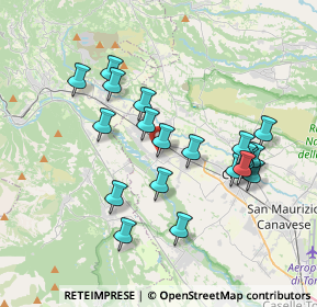 Mappa Strada Vecchia di Lanzo, 10070 Villanova Canavese TO, Italia (3.5485)