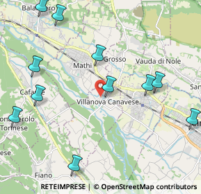 Mappa Via Martiri della Libertà, 10070 Villanova Canavese TO, Italia (2.57273)