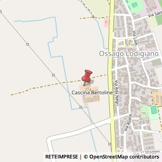 Mappa Cascina Bertoline, 26816 Ossago Lodigiano LO, Italia, 26816 Ossago Lodigiano, Lodi (Lombardia)