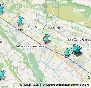 Mappa Via San Sebastiano, 10076 Nole TO (2.80545)