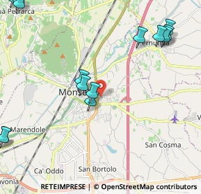 Mappa Via S. Pellico, 35043 Monselice PD, Italia (2.88571)