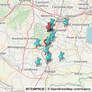 Mappa Via Tortorini, 35043 Monselice PD, Italia (10.496)