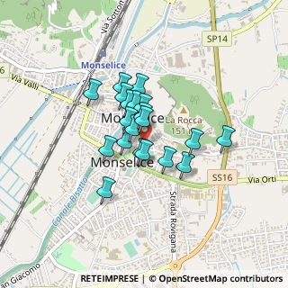 Mappa Via San Luigi, 35043 Monselice PD, Italia (0.2805)