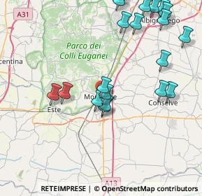 Mappa Via Tortorini, 35043 Monselice PD, Italia (9.3655)
