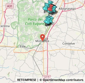 Mappa Via Tortorini, 35043 Monselice PD, Italia (9.101)