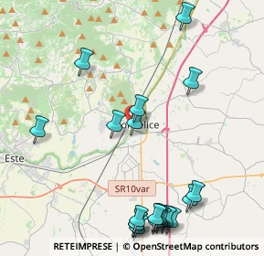 Mappa Via Avancini, 35043 Monselice PD, Italia (5.2565)