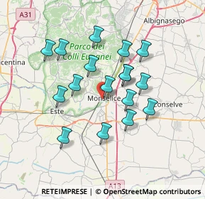 Mappa Via Avancini, 35043 Monselice PD, Italia (6.13118)