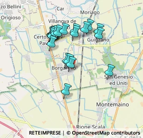 Mappa Via Leonardo da Vinci, 27010 Borgarello PV, Italia (1.5955)