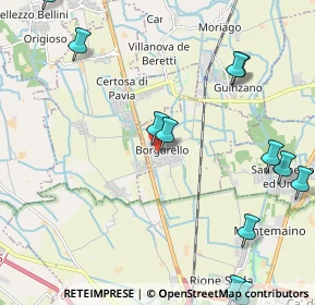 Mappa Via Manzoni, 27010 Borgarello PV, Italia (2.835)
