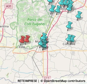 Mappa Via Sette Chiese, 35043 Monselice PD, Italia (9.281)
