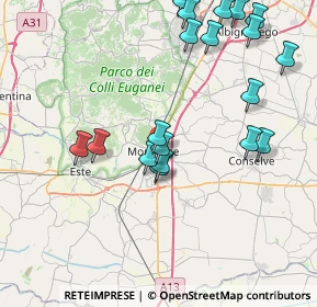 Mappa Via Sette Chiese, 35043 Monselice PD, Italia (9.17)