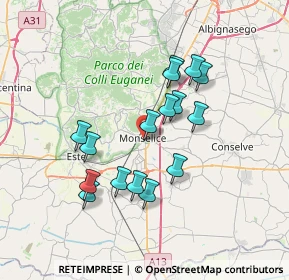 Mappa Via S. Luigi, 35043 Monselice PD, Italia (6.21313)