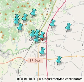 Mappa Via Ponticello, 35043 Monselice PD, Italia (3.57692)