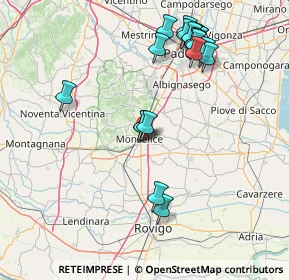 Mappa Via Ponticello, 35043 Monselice PD, Italia (16.743)