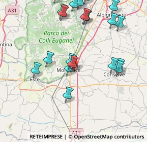 Mappa Via Ponticello, 35043 Monselice PD, Italia (9.3215)