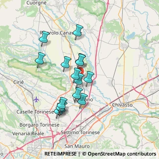 Mappa Località Fraschetta, 10080 San Benigno Canavese TO, Italia (6.07267)