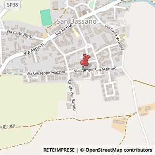 Mappa Via Campo San Martino, 23, 26020 San Bassano, Cremona (Lombardia)