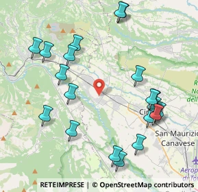 Mappa Via dell'Industria, 10070 Villanova Canavese TO, Italia (4.6195)