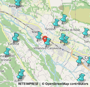 Mappa Via dell'Industria, 10070 Villanova Canavese TO, Italia (2.93778)