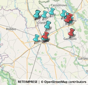 Mappa Via Sant'Espedito, 27036 Mortara PV, Italia (7.3385)