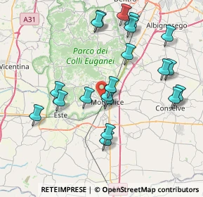 Mappa Via Isola Verso Monte, 35043 Monselice PD, Italia (8.057)