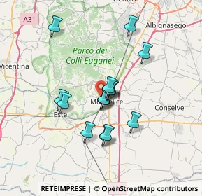 Mappa Via Isola Verso Monte, 35043 Monselice PD, Italia (5.20063)