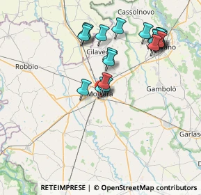 Mappa Via IV Novembre, 27036 Mortara PV, Italia (7.6005)