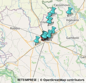 Mappa Zona Industriale, 27036 Mortara PV, Italia (3.65385)