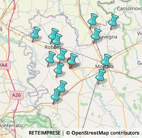 Mappa Via Dott. Mazzini, 27030 Sant'Angelo Lomellina PV, Italia (6.64714)