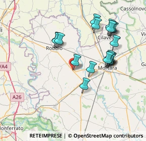 Mappa Via Giuseppe Mazzini, 27030 Sant'Angelo Lomellina PV, Italia (7.43368)