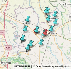 Mappa Via Dott. Mazzini, 27030 Sant'Angelo Lomellina PV, Italia (6.4215)
