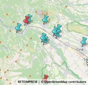 Mappa Via Mathi, 10070 Cafasse TO, Italia (4.26231)