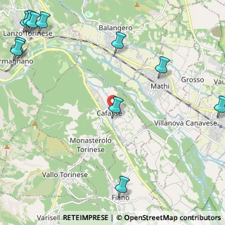 Mappa Via Mathi, 10070 Cafasse TO, Italia (3.45273)